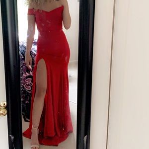 PROM DRESS-RED